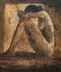 Mashkoor Raza, 30 x 36 Inch, Oil on Canvas, Figurative Painting, AC-MR-239-Year 2005
